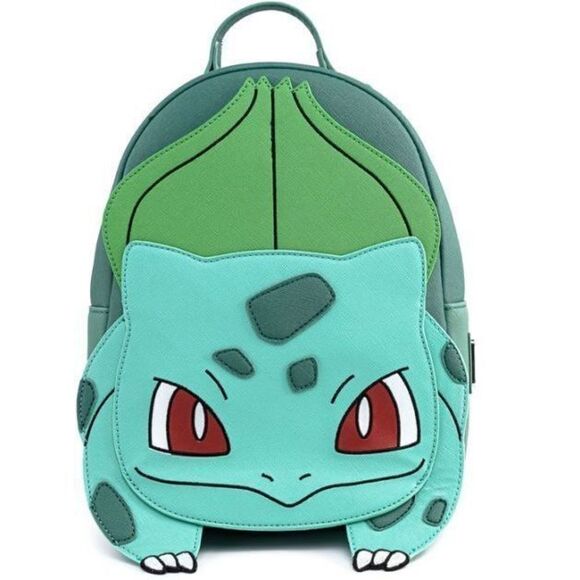 In Hand! Loungefly Pokemon Bulbasaur Faux Leather Mini Backpack ~ SHIPS NOW! - Picture 1 of 2